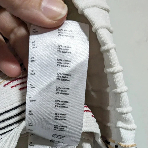 Maje Ribbed V-Neck 3/4 Sleeve Top - Picture 7 of 8